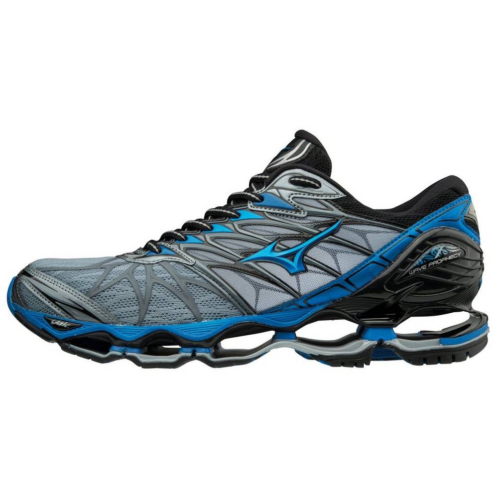 Sapatilhas Running Mizuno Wave Prophecy 7 - Homem - Pretas/Prateadas - MUAPC0126